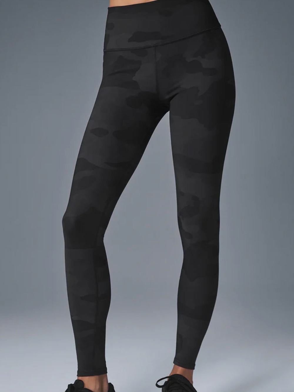 ALO Yoga Black Camo High-Waist Leggings